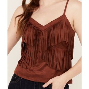 Idyllwind Women’s Stafford Faux Suede Fringe Tank XS